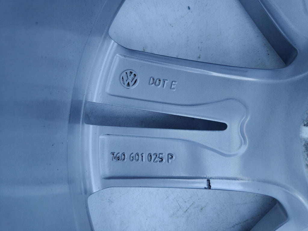 1x Alufelge 19 Zoll 8.5" 5x112 28ET Glanz Silber 760601025P VW Touareg Rim Wheel FEL2794555458go