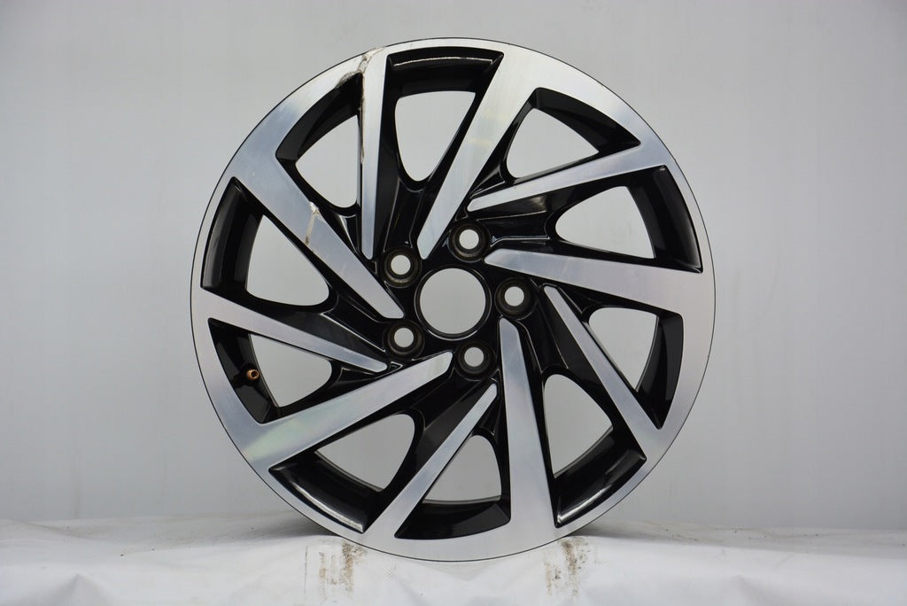 1x Alufelge 15 Zoll 5.5" 5x100 40ET Schwarz 2G0601025 VW Polo Rim Wheel FEL6708400656hr