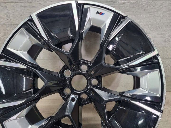 1x Alufelge 20 Zoll 8.0" 5x112 26ET Glanz Schwarz 7916267 BMW Ix3 G08 Mg FEL1054115500ds