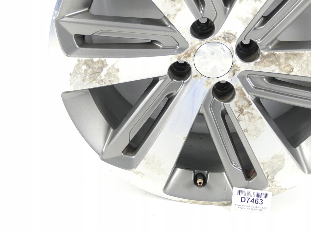 1x Alufelge 18 Zoll 7.5" 4x108 9802462477 Peugeot 3008 Rim Wheel FEL7940749329pt