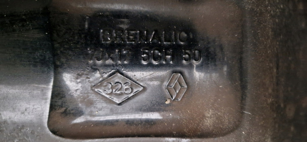 1x Alufelge 17 Zoll 7.0" 5x108 50ET Glanz Silber 8200367646 Renault Laguna 1