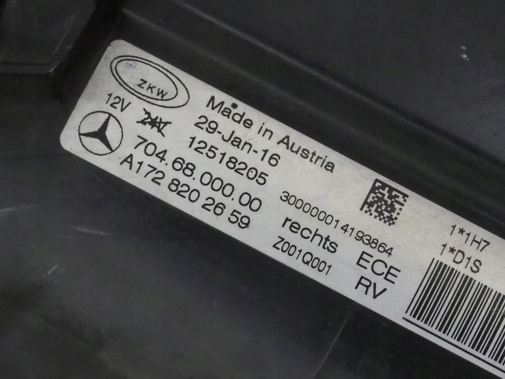 Frontscheinwerfer Mercedes-Benz Slk Amg A1728202659 LED Rechts Headlight SCH5874993134hb