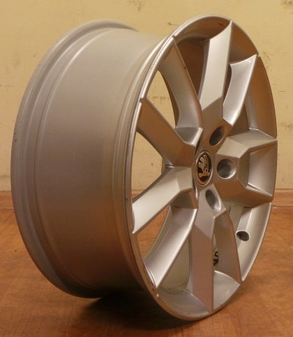 1x Alufelge 18 Zoll 7.5" 5x112 51ET Matt Grau 5E0601025 Skoda Octavia Rim Wheel FEL4339215797pl