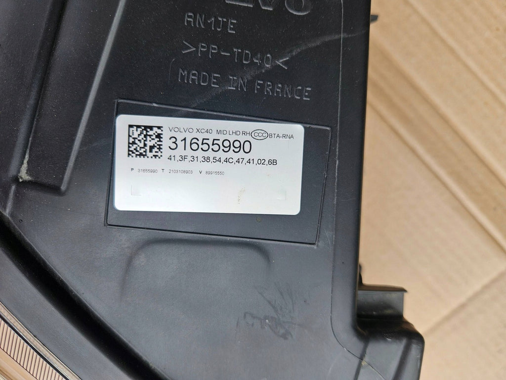 Frontscheinwerfer Volvo Xc40 31655990 LED Rechts Scheinwerfer Headlight SCH6022150538gw