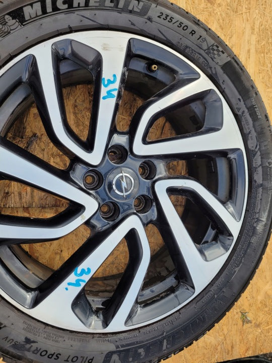 1x Alufelge 19 Zoll 7.5" 5x108 42ET YP00064680 Opel Grandland X Rim Wheel FEL6064476142sn
