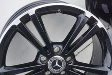 Laden Sie das Bild in den Galerie-Viewer, 4x Alufelge 18 Zoll 7.5&quot; 5x112 49ET Glanz Schwarz A1774011300 Mercedes-Benz W177