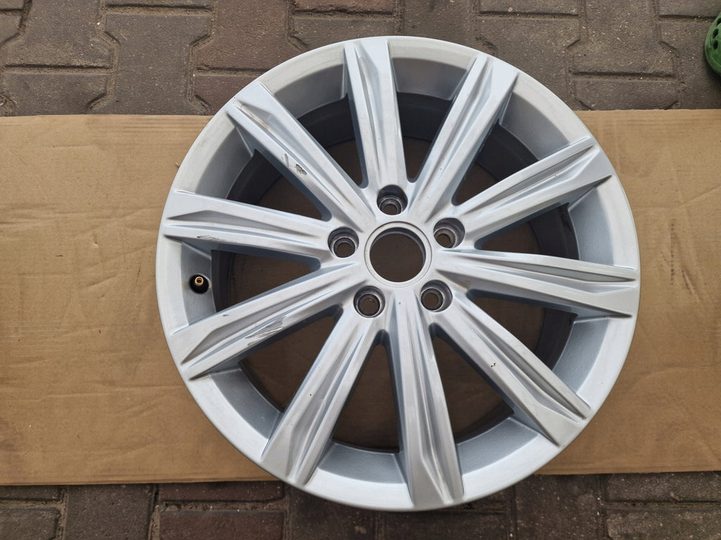 1x Alufelge 17 Zoll 6.5" 5x112 48 5ET Glanz Silber 5TA601025J VW Touran FEL3737500719gc