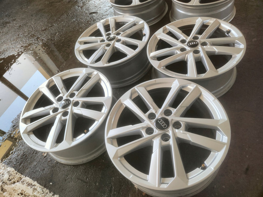 4x Alufelge 17 Zoll 6.5" 5x112 43ET Glanz Silber 8Y0601025L Audi A6 A4 Rim Wheel FEL4788657025ox