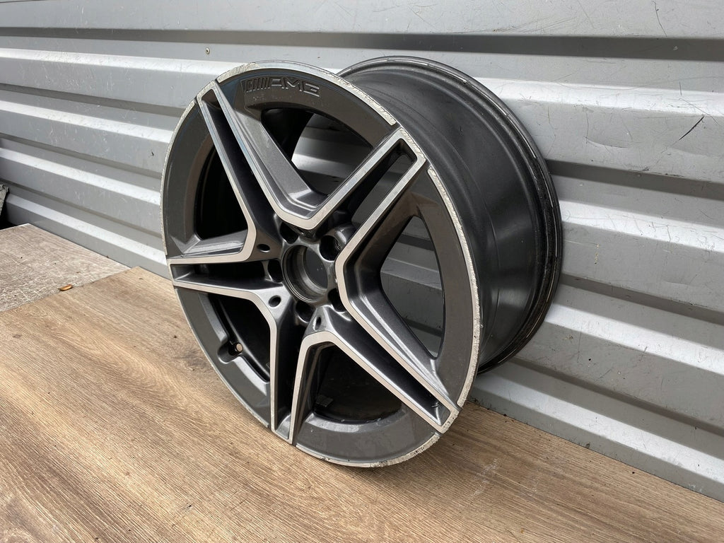 1x Alufelge 18 Zoll 8.5" 5x112 49ET Glanz Graphit A2054019600 Mercedes-Benz Amg