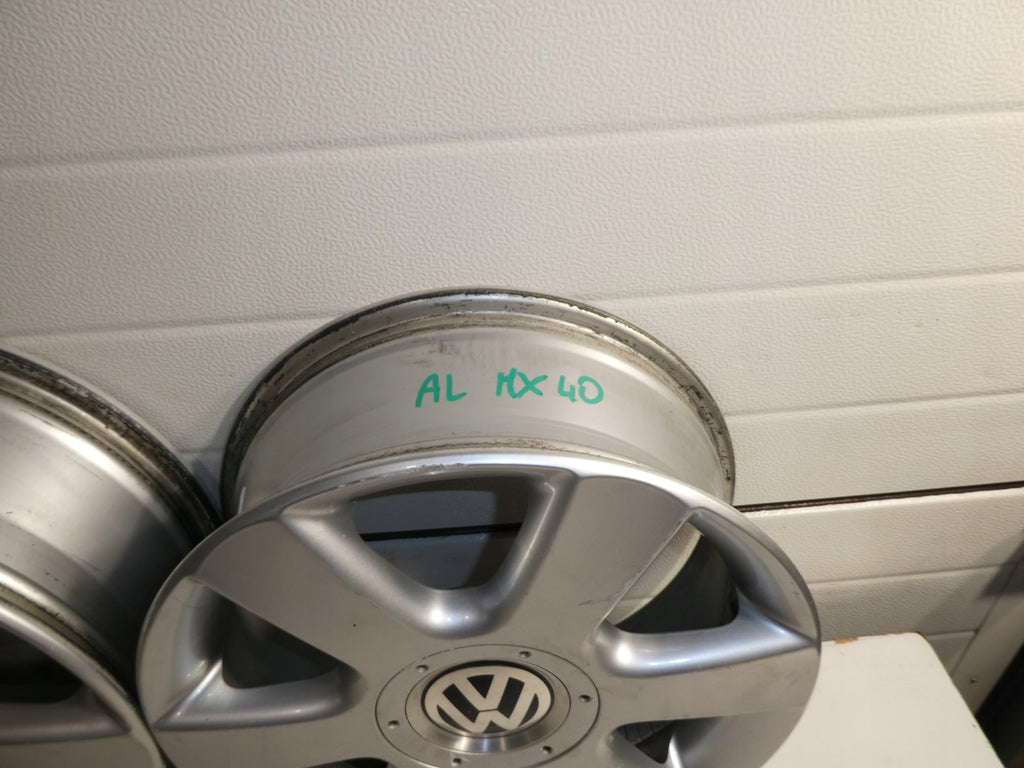 4x Alufelge 16 Zoll 6.5" 5x112 50ET Glanz Silber 1T0601025C VW Touran Rim Wheel FEL8805388623fv
