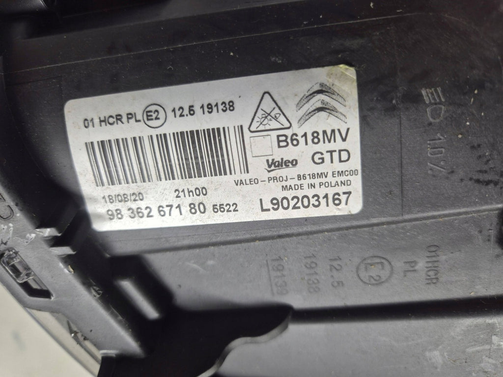 Frontscheinwerfer Citroën C3 III 9836267180BSP Links Scheinwerfer Headlight SCH6105260579ss