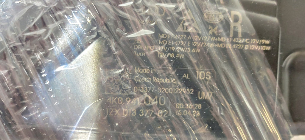 Frontscheinwerfer Audi A6 C8 4KO0941040 4K0941039 LED Ein Satz Headlight SCH5318080737yy