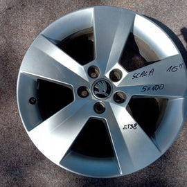 1x Alufelge 16 Zoll 5x100 657601025 Skoda Scala Rim Wheel FEL6766105624xb