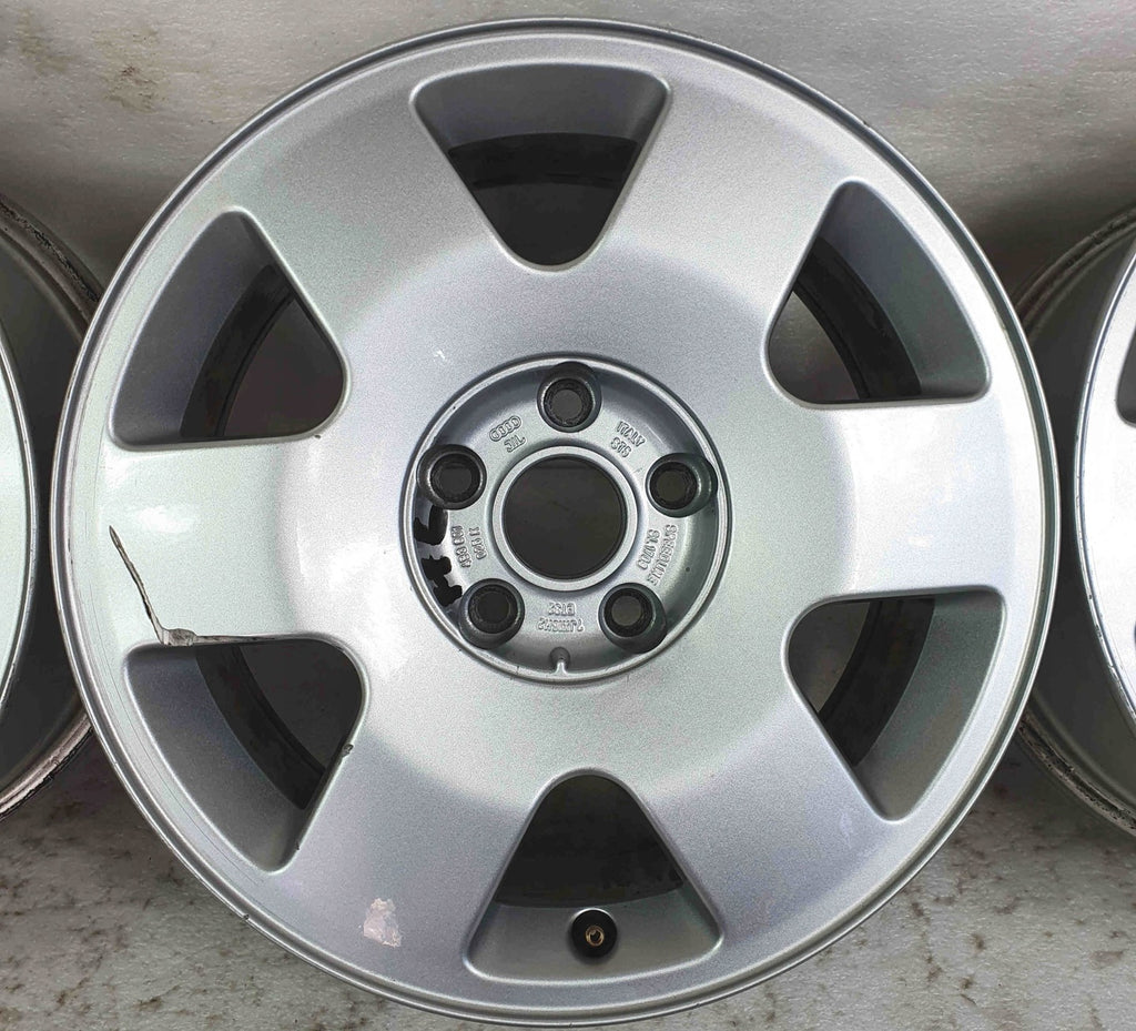 4x Alufelge 16 Zoll 7.0" 5x112 32ET Glanz Silber 8B3601025K Audi C5 A4 B6 B7