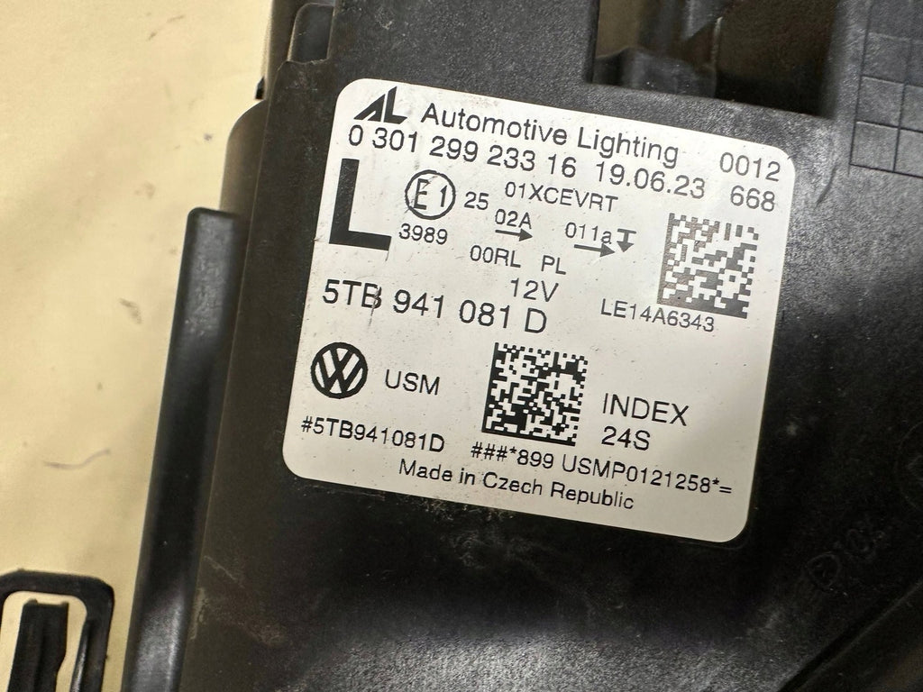 Frontscheinwerfer VW Touran 5TB941081D Rechts Scheinwerfer Headlight