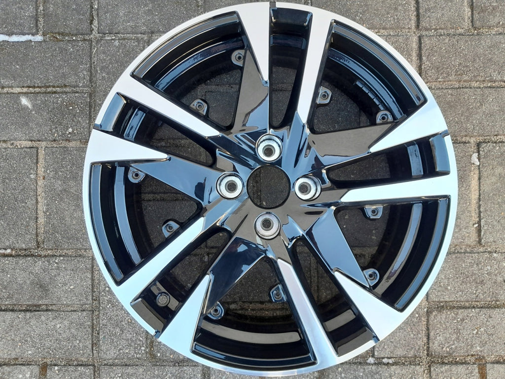 1x Alufelge 18 Zoll 7.0" 4x108 35ET Glanz Schwarz 9828186880 Peugeot 2008 I FEL5249641994ak