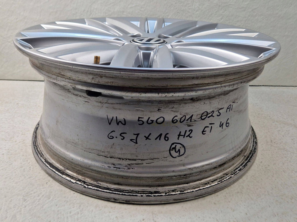 1x Alufelge 16 Zoll 6.5" 5x112 46ET Glanz Silber 5G0601025AT VW Golf VII I FEL4988724548bd