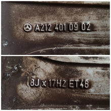 Laden Sie das Bild in den Galerie-Viewer, 4x Alufelge 17 Zoll 8.0" 5x112 48ET Glanz Grau A2124010902 Mercedes-Benz W212 FEL7877470153tn