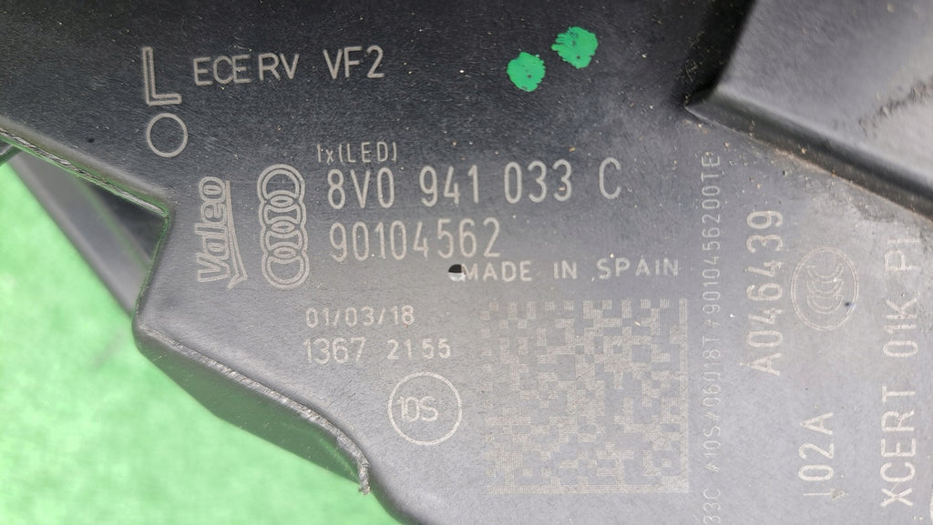 Frontscheinwerfer Audi A3 8V0941033C LED Links Scheinwerfer Headlight