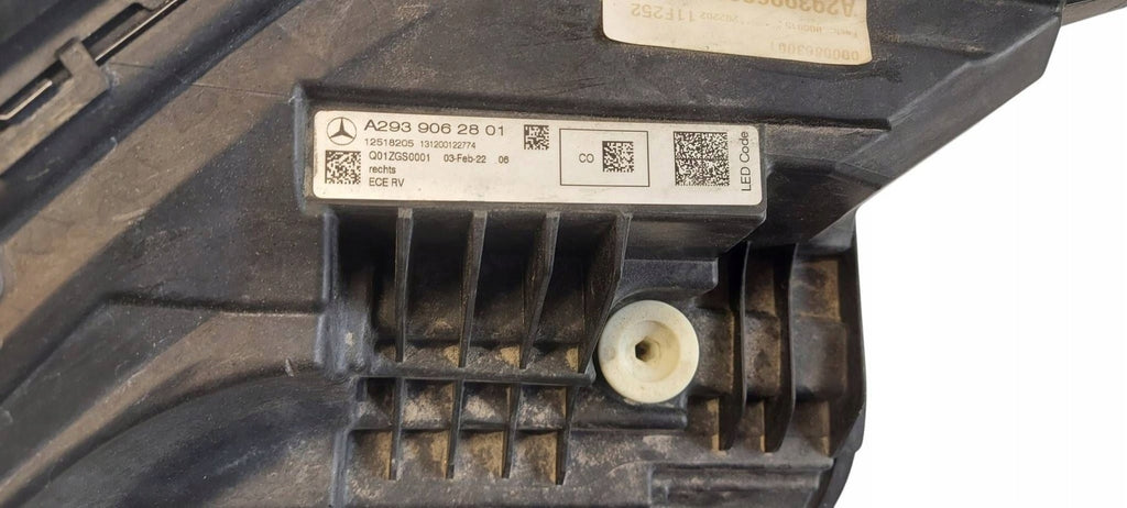 Frontscheinwerfer Mercedes-Benz Eqc A2939062801 Rechts Scheinwerfer Headlight SCH3674015554rj