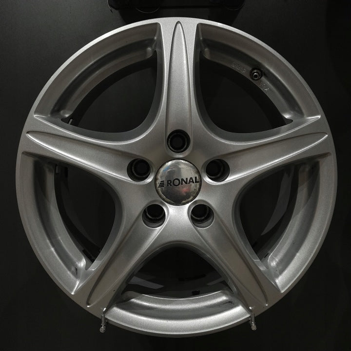 4x Alufelge 16 Zoll 6.5" 5x112 40ET Glanz Silber Audi I Rim Wheel FEL8799543616qb