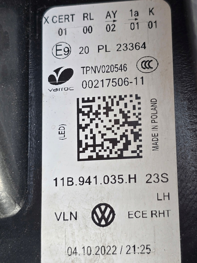 Frontscheinwerfer VW Id.4 11B941035H Links Scheinwerfer Headlight SCH2200176089iw