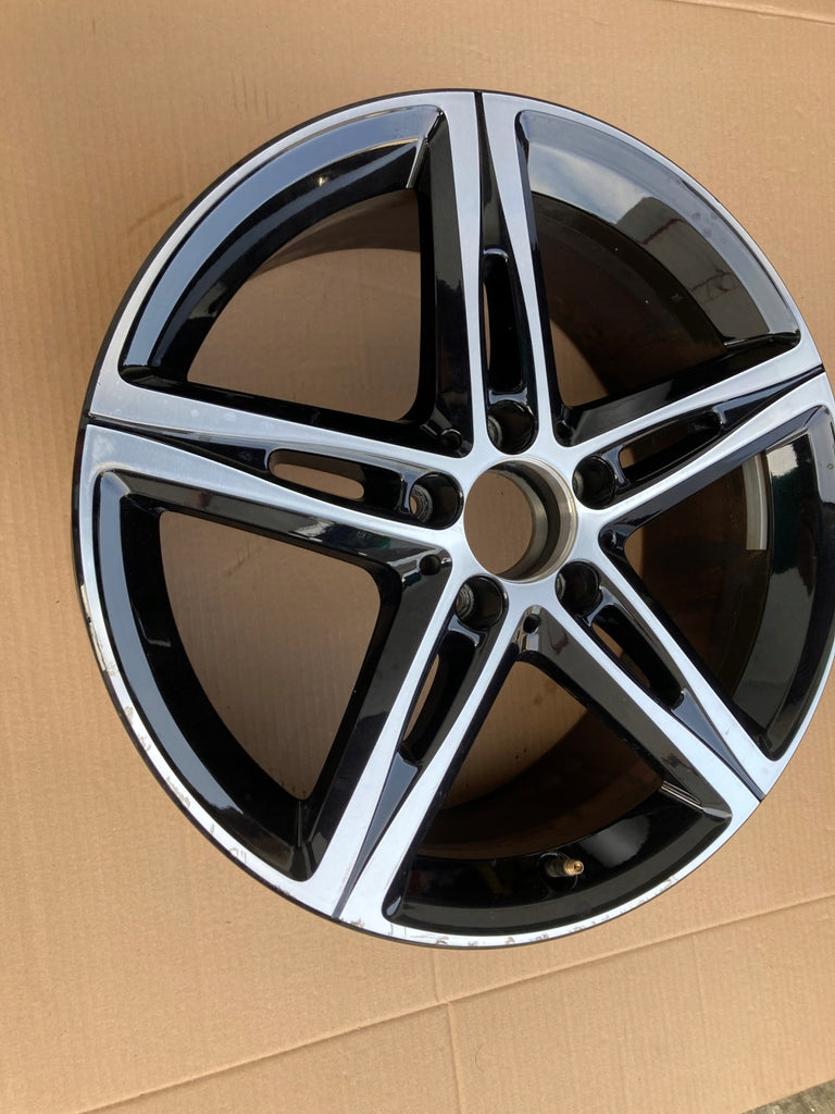 1x Alufelge 18 Zoll 7.5" 5x112 49ET Glanz Schwarz A1774010700 Mercedes-Benz W177 FEL7865097698tm