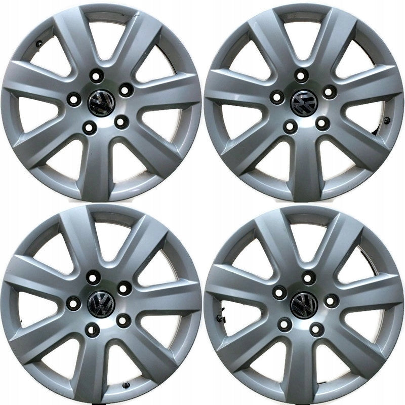 4x Alufelge 17 Zoll 7.5" 5x130 50ET Glanz Silber 7P6601025 VW Rim Wheel FEL4598374792lt