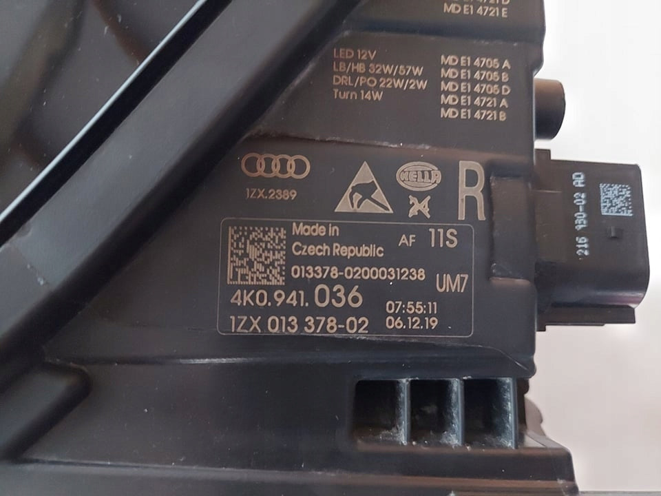 Frontscheinwerfer Audi A6 C8 4K0941036 Full LED Rechts Scheinwerfer Headlight SCH9075654566kn