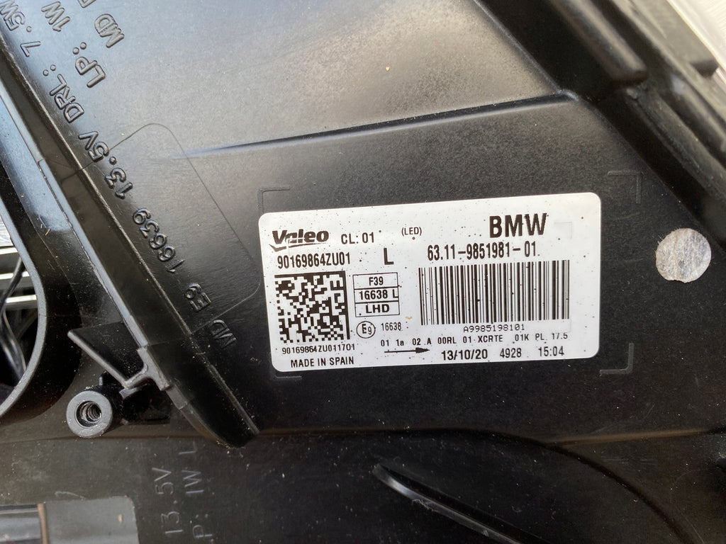 Frontscheinwerfer BMW X2 F39 985198101 Full LED Links Scheinwerfer Headlight SCH7399907624rw