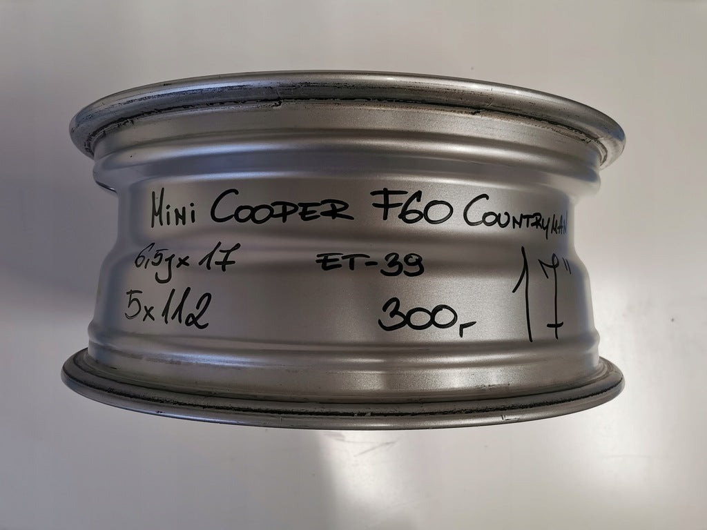 1x Alufelge 17 Zoll 6.5" 5x112 39ET Glanz Silber 6856041 Mini Countryman F60 FEL3152949530ot