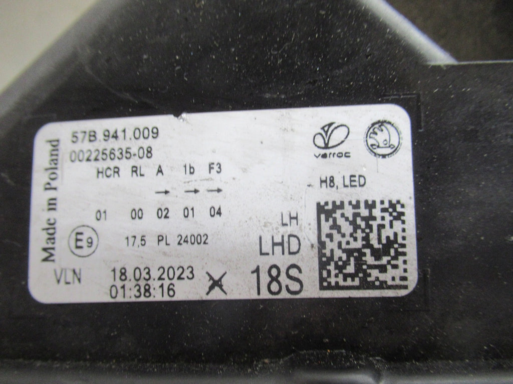 Frontscheinwerfer Skoda Karoq 57B941009 LED Links Scheinwerfer Headlight SCH2780809251vh