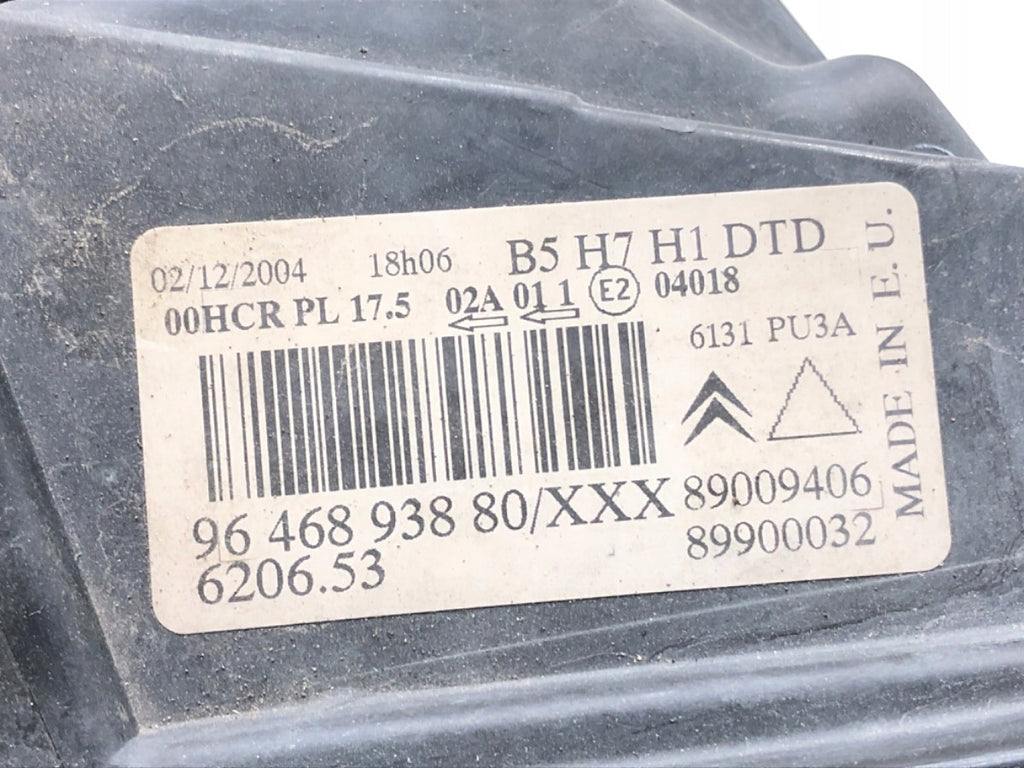 Frontscheinwerfer Citroën C4 I 9646893880 Ein Stück (Rechts oder Links)
