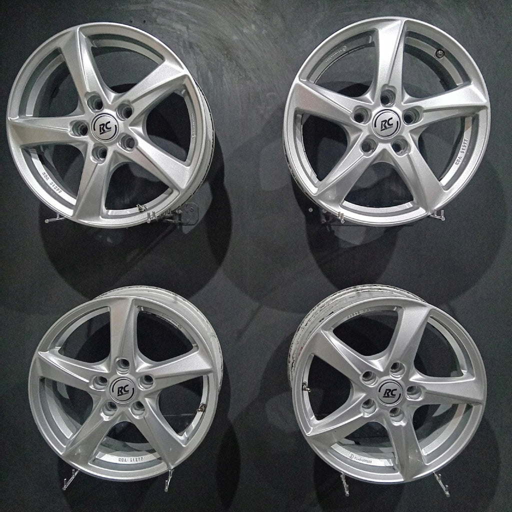 4x Alufelge 16 Zoll 6.0" 5x112 43ET Glanz Silber KBA51577 Audi Rim Wheel FEL8481830476ow