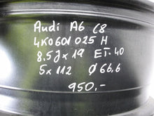 Load image into Gallery viewer, 1x Alufelge 19 Zoll 8.5" 5x112 40ET 4K0601025H Audi A6 C8 Rim Wheel FEL5728065750ki
