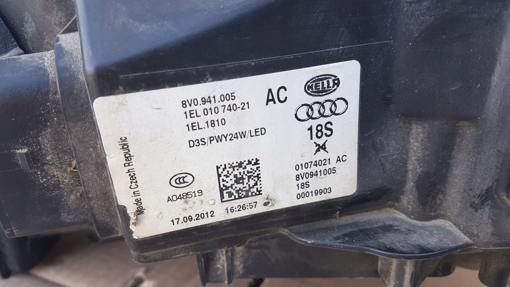 Frontscheinwerfer Audi A3 8V0941005 LED Links Scheinwerfer Headlight