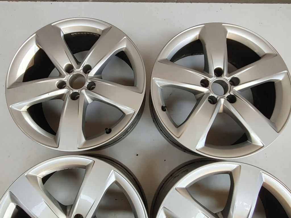 4x Alufelge 18 Zoll 7.5" 5x112 37ET Glanz Silber 4G0601025 Audi A6 C7 Rim Wheel