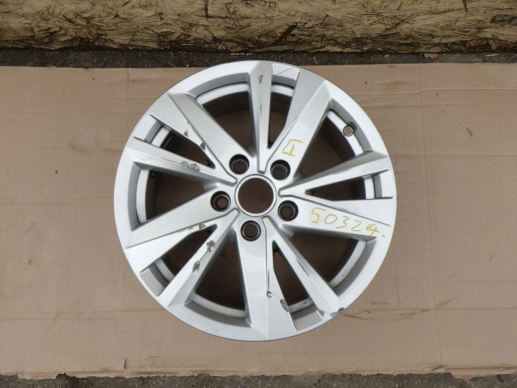 1x Alufelge 16 Zoll 6.5" 5x112 48ET 5TA601025 VW Touran Rim Wheel