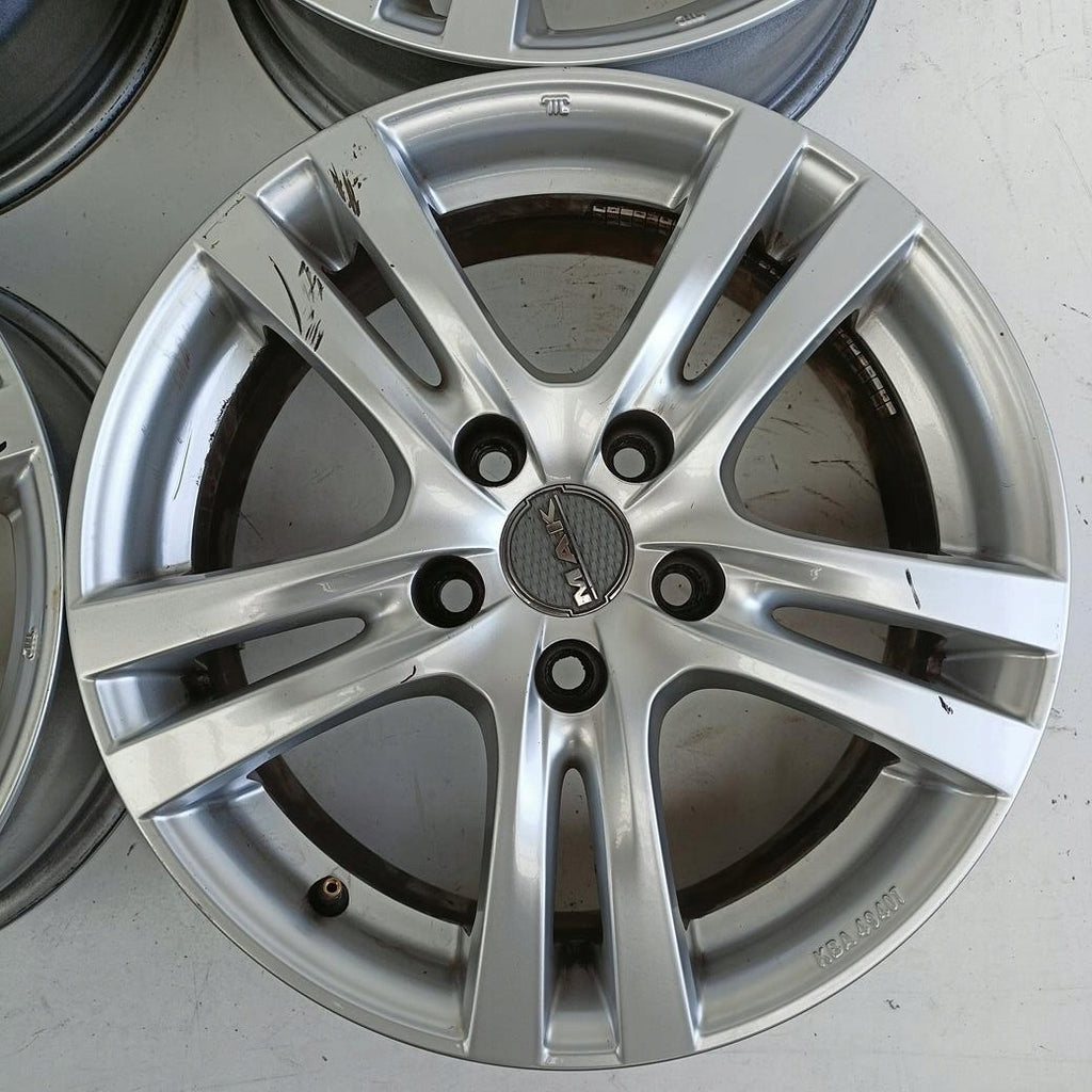 4x Alufelge 16 Zoll 6.5" 5x112 42ET Glanz Silber Audi I Rim Wheel FEL9469292439ef