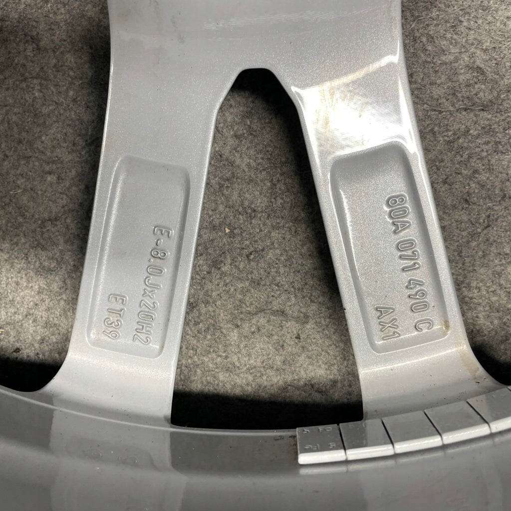4x Alufelge 20 Zoll 8.0" 5x112 39ET Glanz Schwarz 80A071490A Audi Q5 Rim Wheel FEL9495892018od