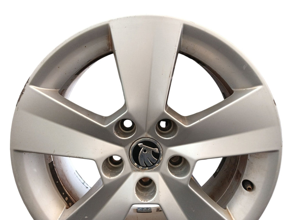 1x Alufelge 16 Zoll 6.5" 5x112 Glanz Silber 3V0601025 Skoda Superb Ii Rim Wheel FEL7388511444hd