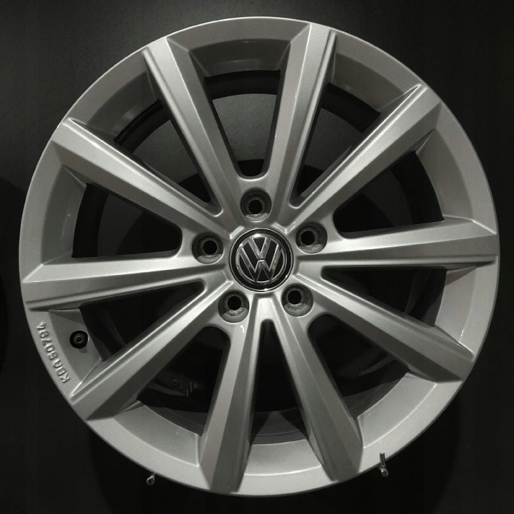 1x Alufelge 17 Zoll 7.0" 5x112 45ET Glanz Silber 2GA601025M- VW T-Roc Rim Wheel FEL2361153026qo