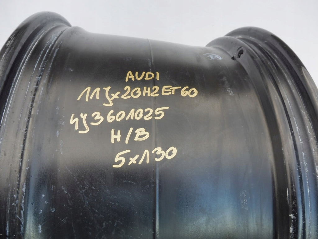 1x Alufelge 20 Zoll 11.0" 5x130 60ET Matt Schwarz 4J3601025 Audi E-Tron FEL8812882288gg