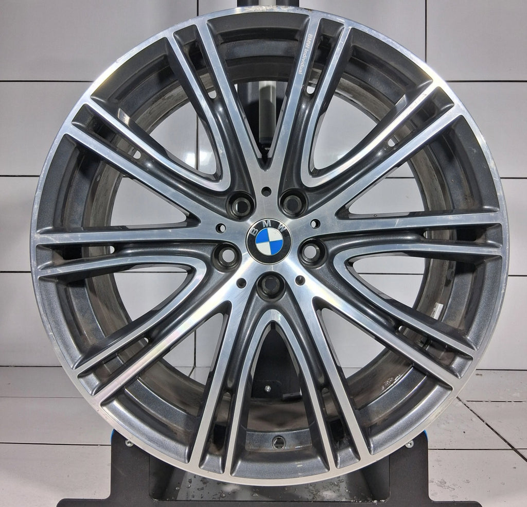 1x Alufelge 20 Zoll 8.0" 5x112 30ET Glanz Grau 8053501 BMW G31 G30 Rim Wheel FEL6455402773dy