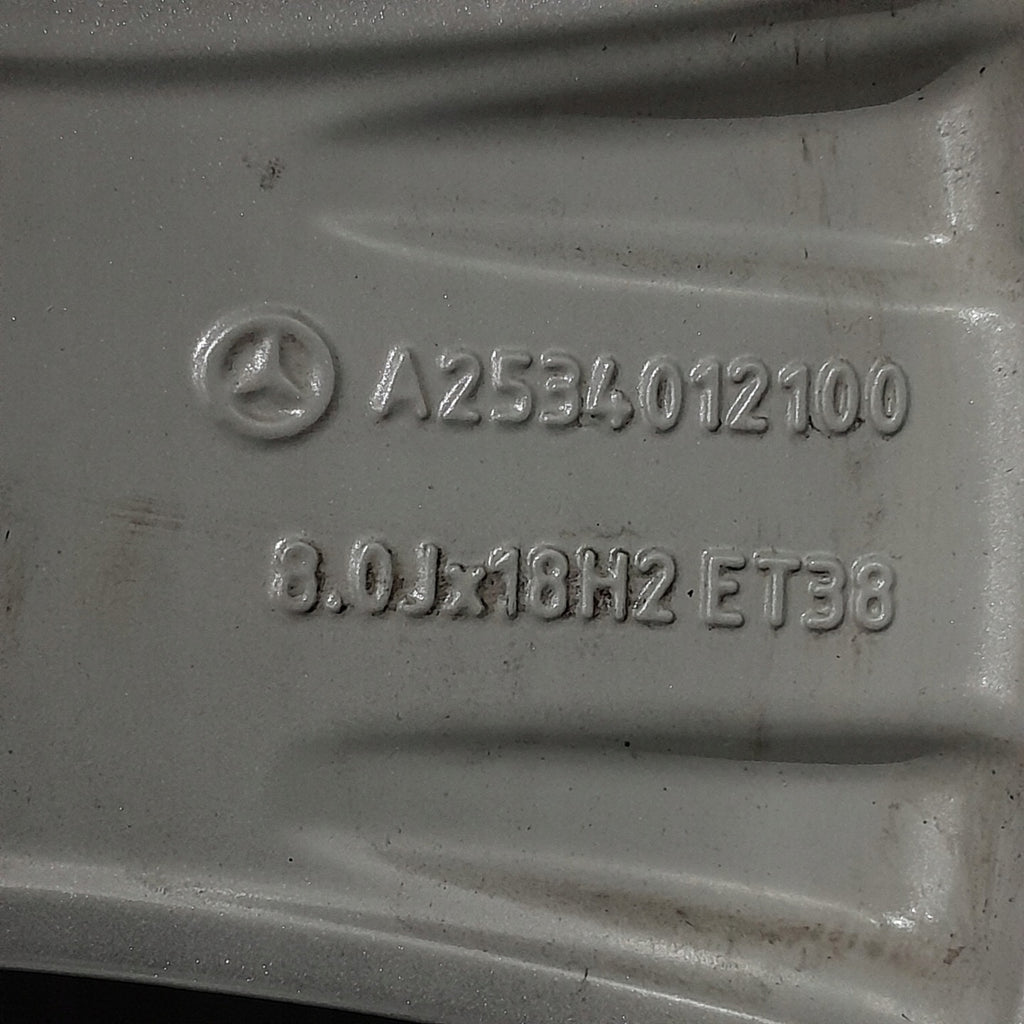 1x Alufelge 18 Zoll 8.0" 5x112 38ET Silber A2534012100 Mercedes-Benz Rim Wheel FEL6829198005jy