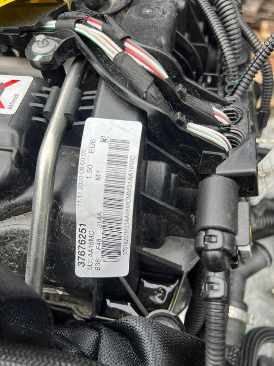 Motor BMW X1 F48 B38A15F 60TKm Benzin Engine Komplett MOT5712006348ol