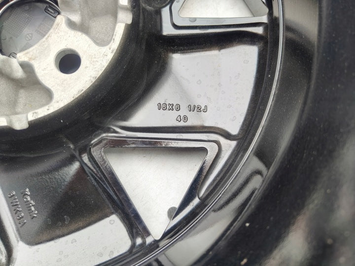 4x Alufelge 16 Zoll 6.5" 5x114.3 40ET Glanz Schwarz R32665 Nissan Qashqai I FEL8191662562bj