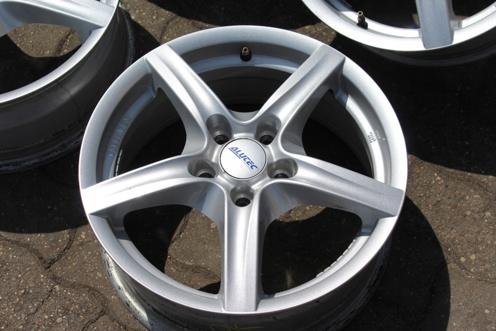 4x Alufelge 16 Zoll 6.5" 5x108 50ET Glanz Silber KBA48069 Rim Wheel FEL5214544318bt