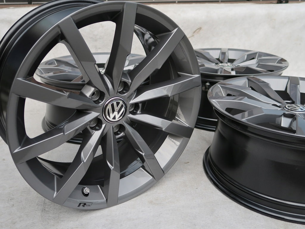 4x Alufelge 18 Zoll 8.0" 5x112 44ET Matt Schwarz VW Passat Arteon Rim Wheel FEL4212782576qt