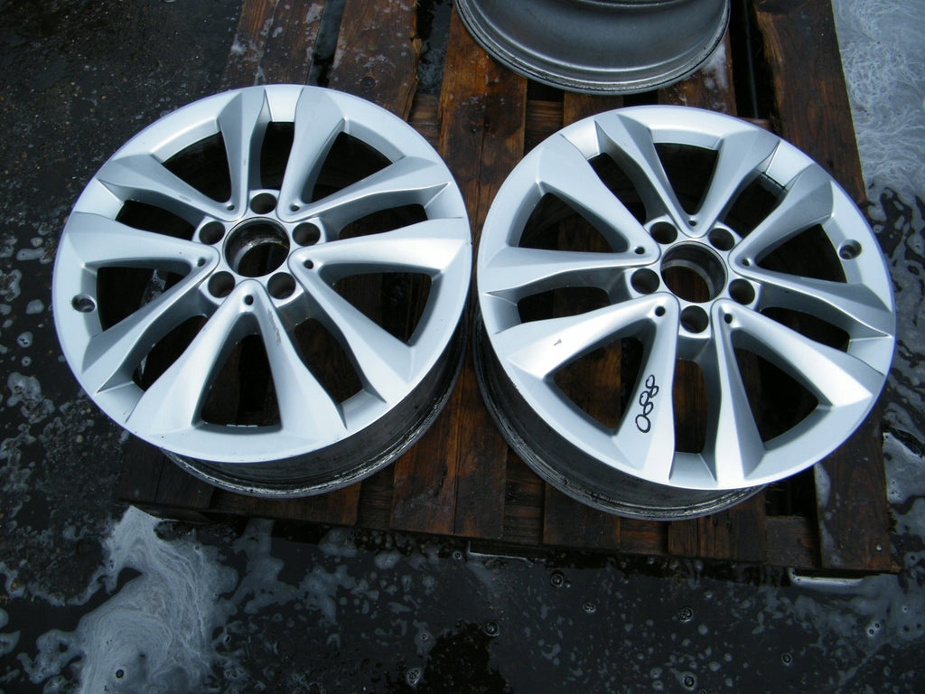 1x Alufelge 17 Zoll 7.0" 5x112 48,5ET Glanz Silber A2044013602 Mercedes-Benz